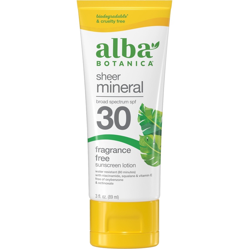 Sheer Mineral SPF 30 Sunscreen Lotion | Fragrance Free 89ml / 3floz