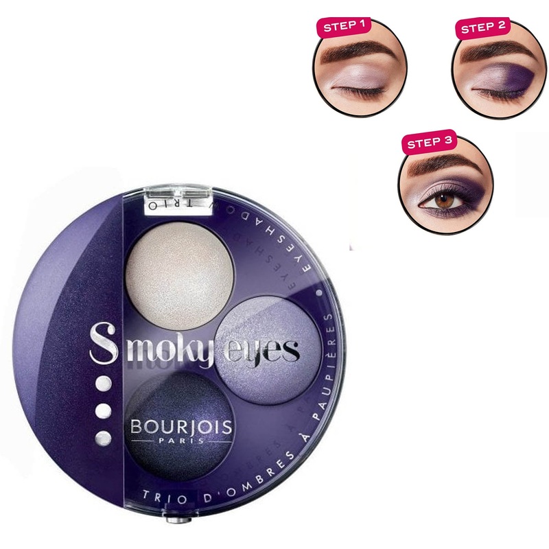 Bourjois Smoky Eyes Trio Eyeshadow Violet Romantic