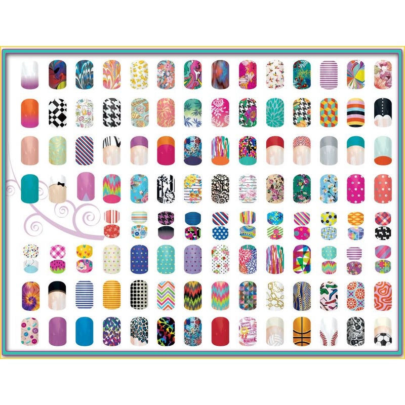 3D Nail Foil Wraps  16-Pack Nail Art Innovation with Free UK Delivery Blue Sparkle