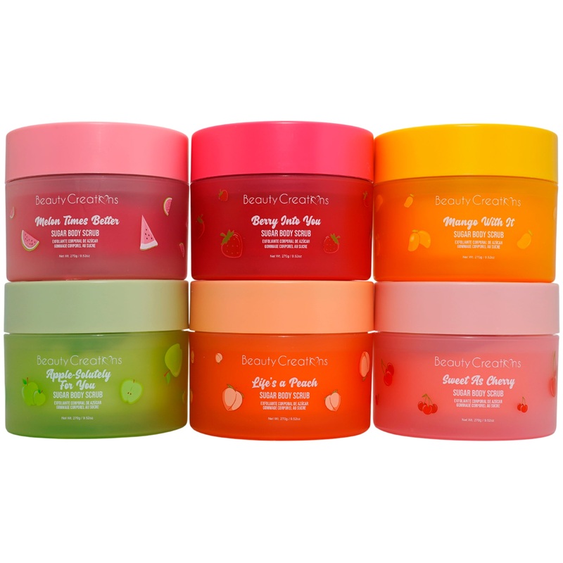 Beauty Creations Sugar Body Scrub Assorted – Wholesale 6 Units (FC-BS1-6)