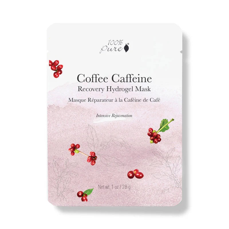 Coffee Caffeine Recovery Hydrogel Mask – 100% Pure