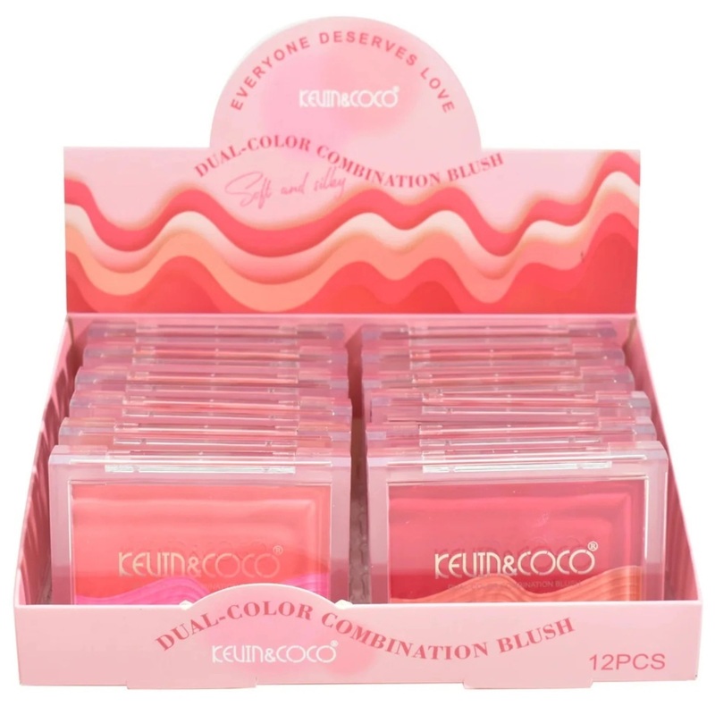 Kevin & Coco Dual-Color Combination Blush – Wholesale Display 12 Units (KC248582)