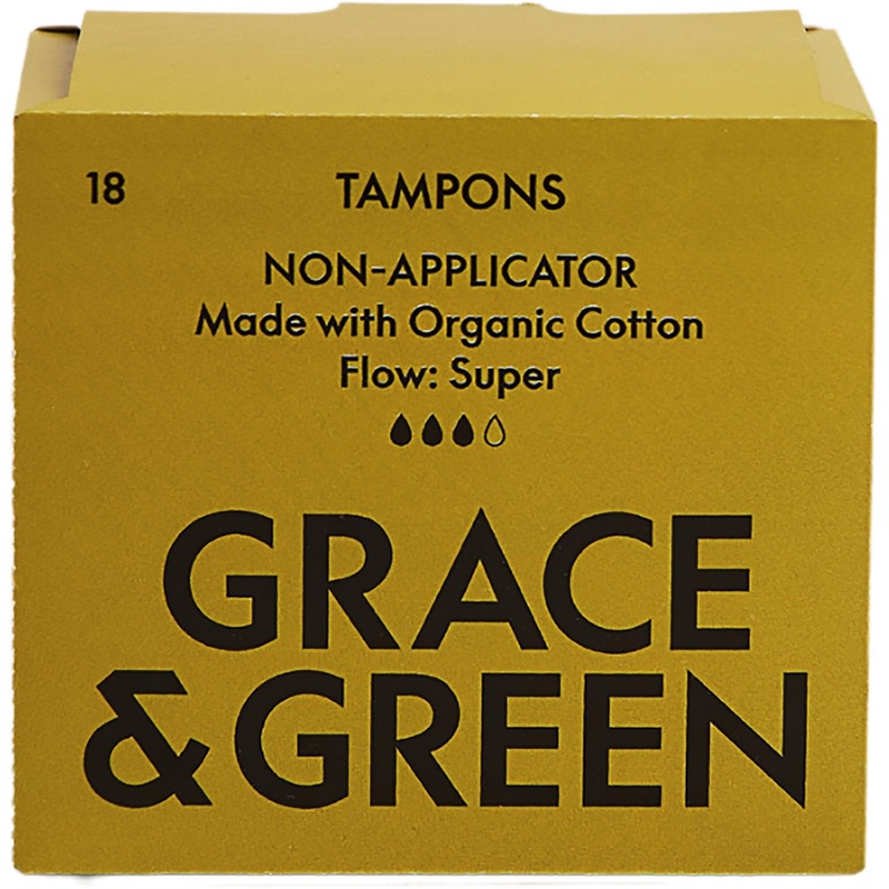 Organic Cotton Non-applicator Tampons | Super