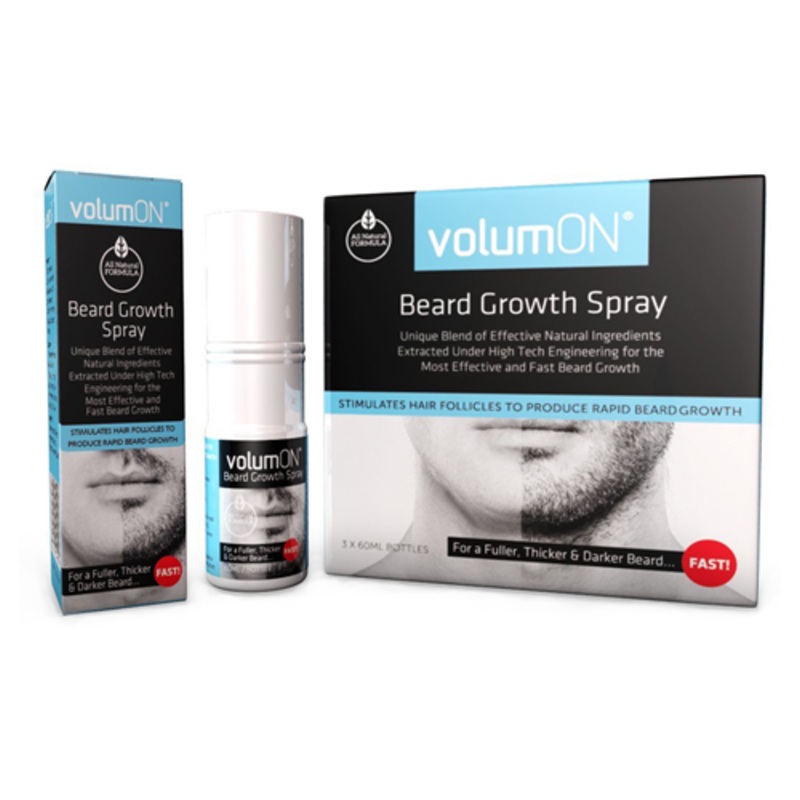 Volumon Beard Growth Spray  60ml, 120ml, or 180ml  Fuller, Thicker Beard Fast  Free UK Delivery 60ml