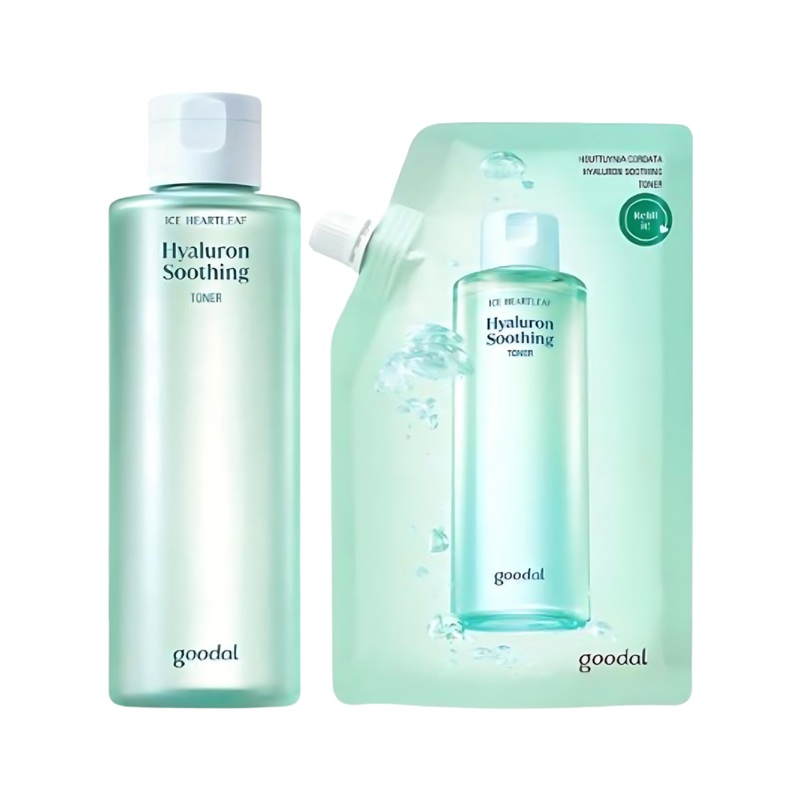 goodal Heartleaf Hyaluron Soothing Toner 350ml (+350mL Refill)