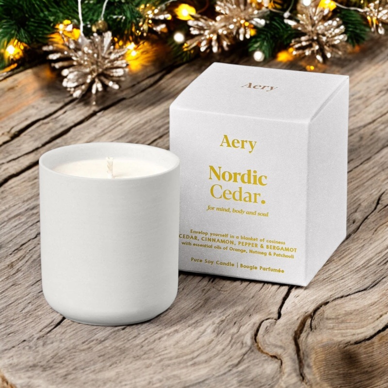 Nordic Cedar Votive Candle – Aery Living