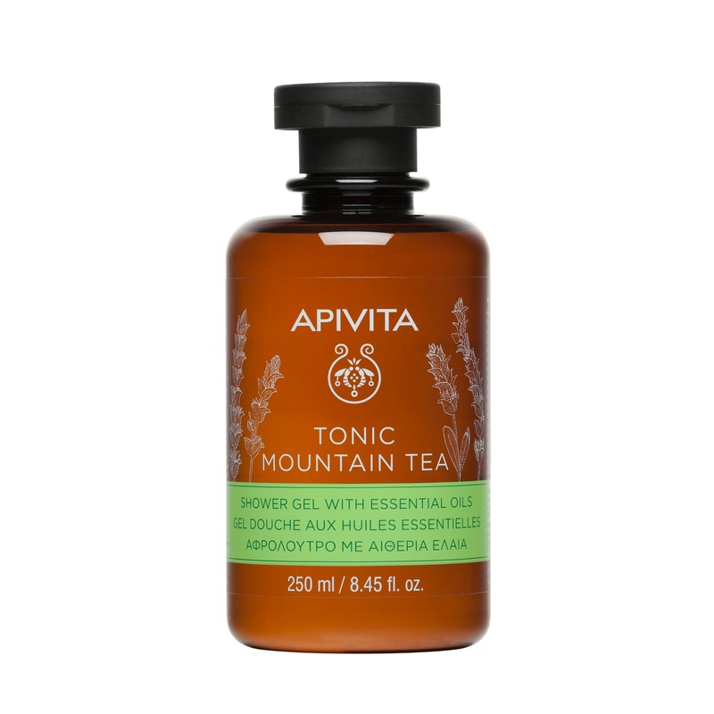 Apivita Shower Gel with Essential Oils – Mountain tea