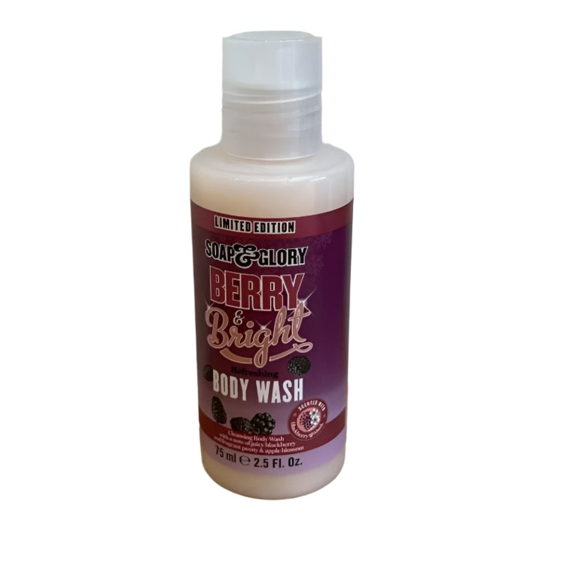 Soap & Glory Berry & Bright Body Wash 75ml Limited Edition