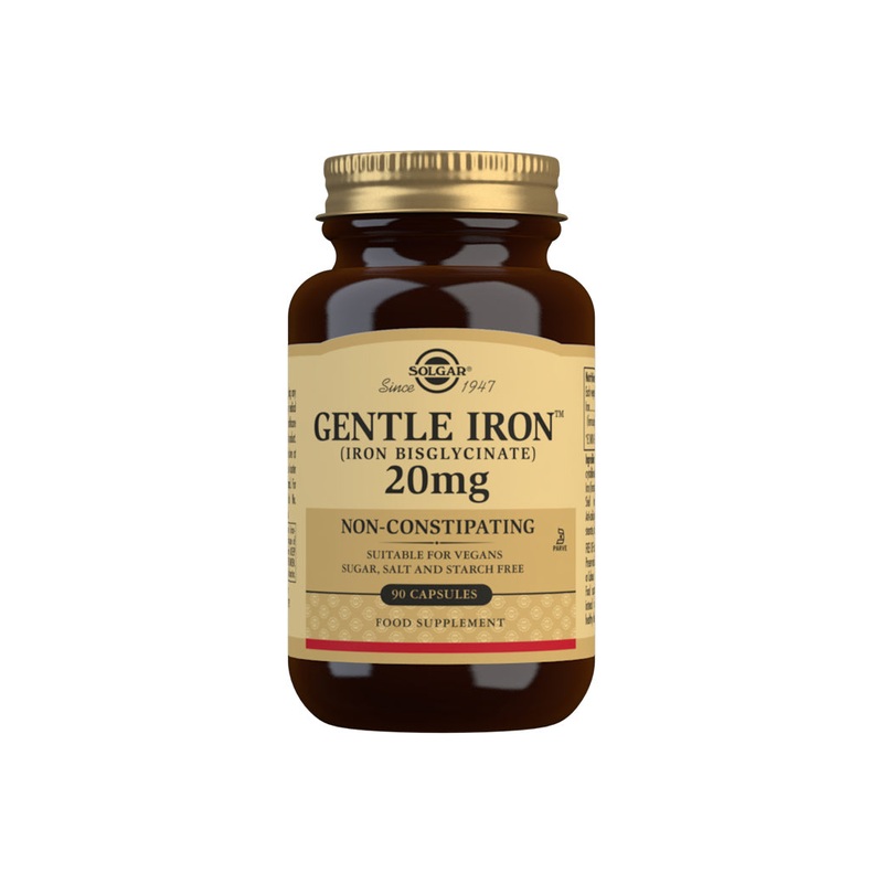 Gentle Iron (Iron Bisglycinate) 20mg 90 capsules
