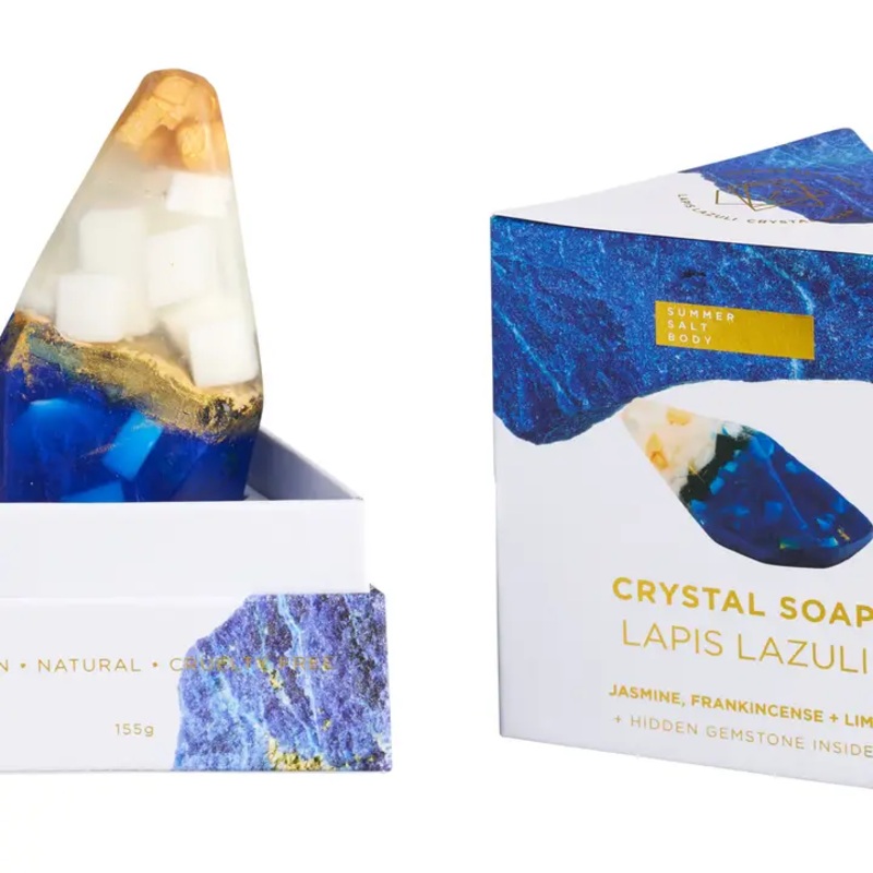Lapis Crystal Soap – with Hidden Crystal – Summer Salt Body
