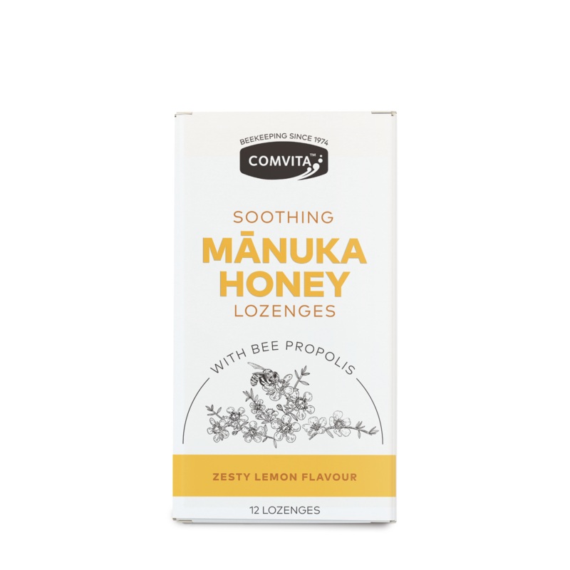 Soothing Manuka Honey with Propolis & Lemon 12 lozenges