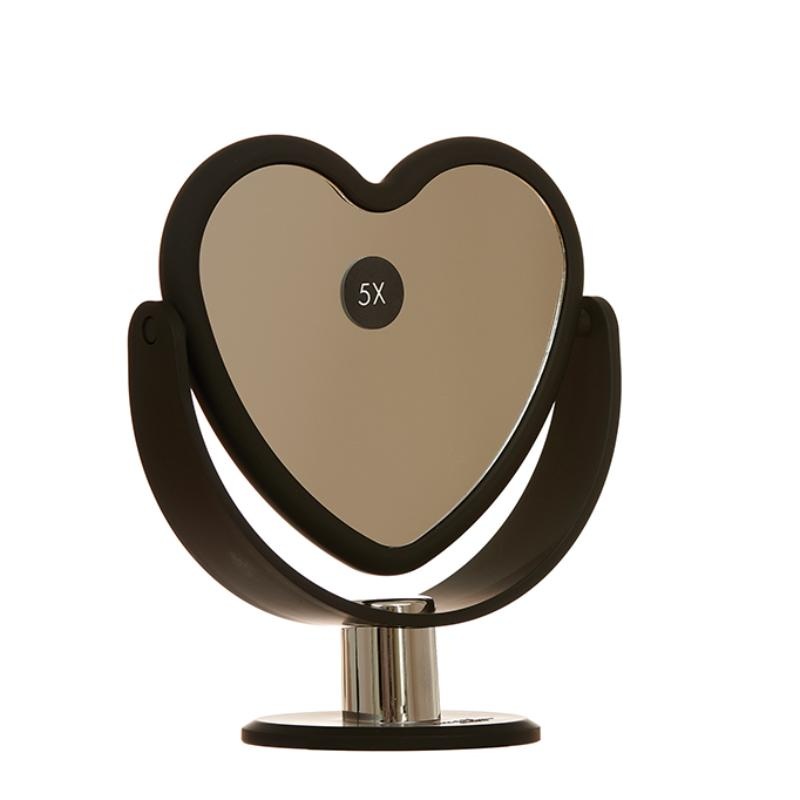 Danielle Heart Vanity Mirror – Black