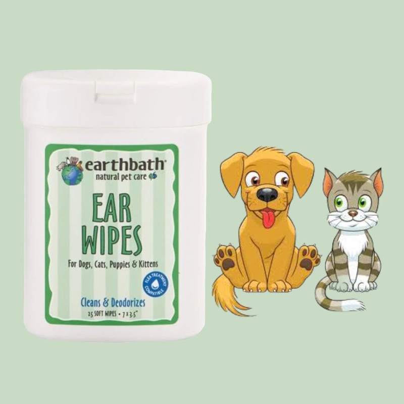Dog Ear Wipes Earthbath – 25’s