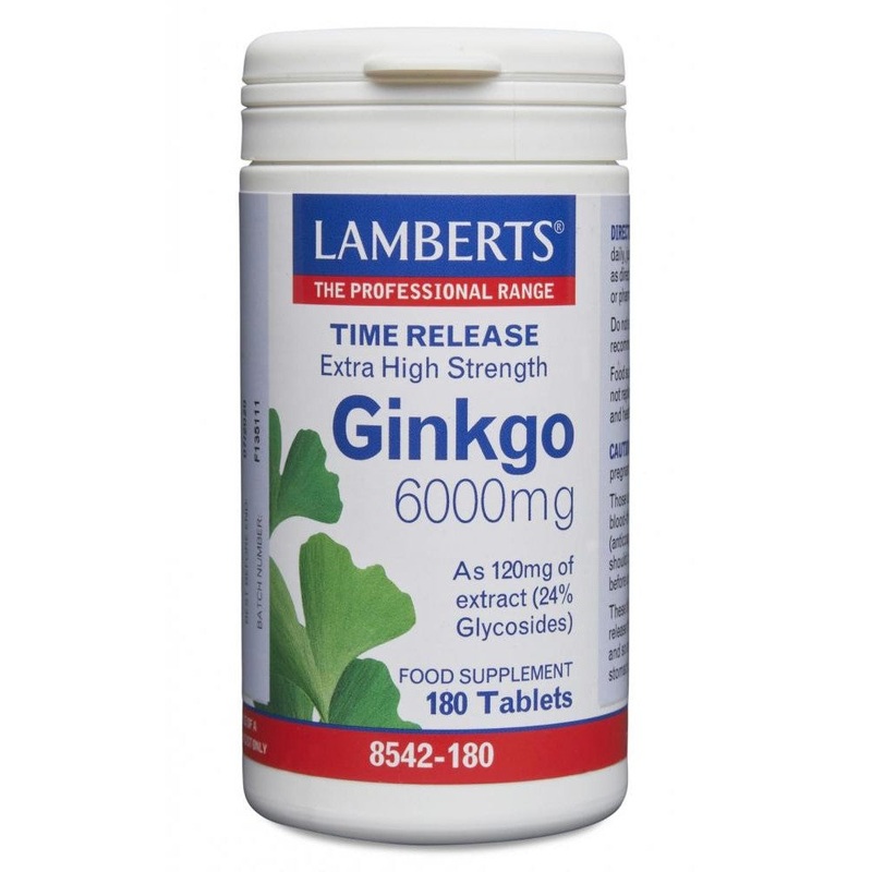 Ginkgo 6000mg Extra High Strength 180 tablets