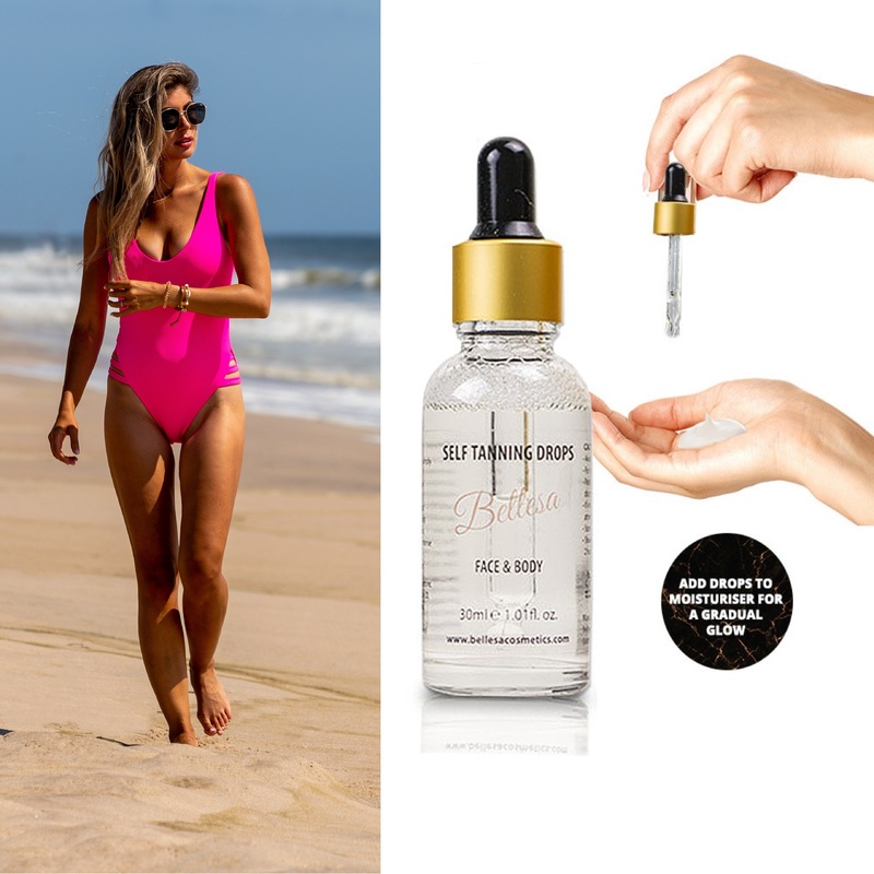 Glamza Tanning Drops  Customisable Sun-Kissed Glow in a 30ml Bottle