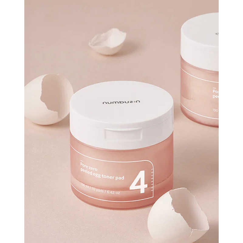 numbuzin No.4 Pore Zero Peeled Egg Toner Pad