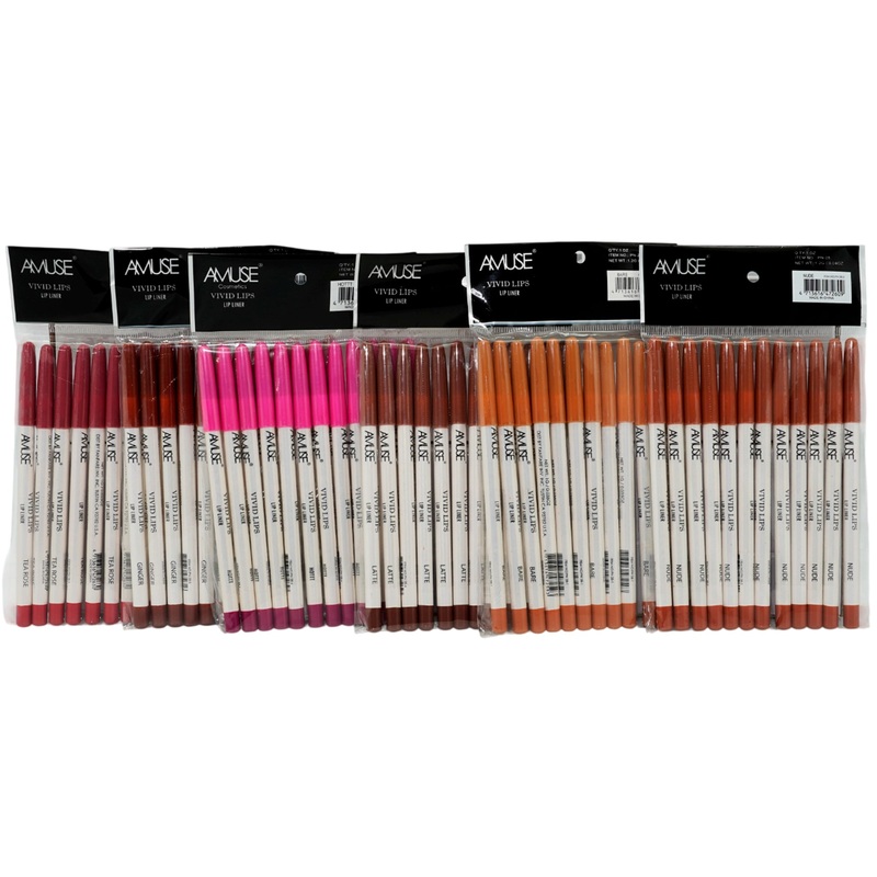 Amuse Vivid Lips Lip Liner Assorted – Wholesale 72 Units (PN28-1-6)