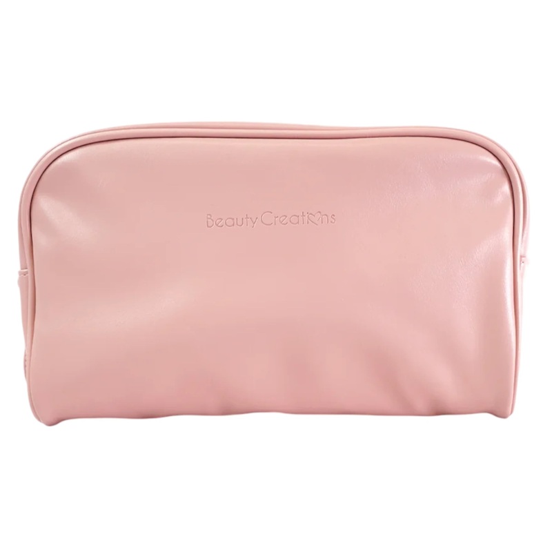 Beauty Creations Big Cosmetic Bag Double Zipper Pink – Wholesale 4 Units (CBDZ-PB)