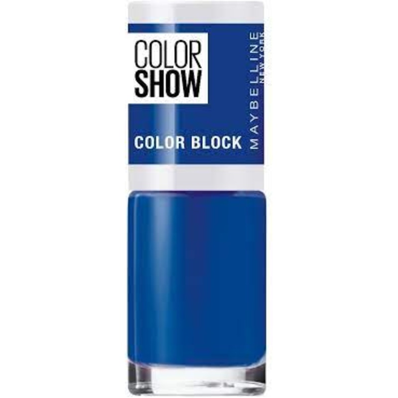 Maybelline Color Show Color Shock Nail Polish 487 Blue Blocks