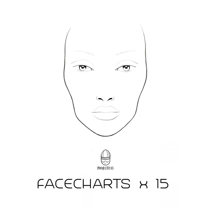 MYKITCO My Face Charts 15pc