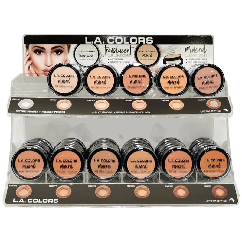L.A. Colors Mineral Pressed Powder – Wholesale Display 99 Units (CAD96.1)