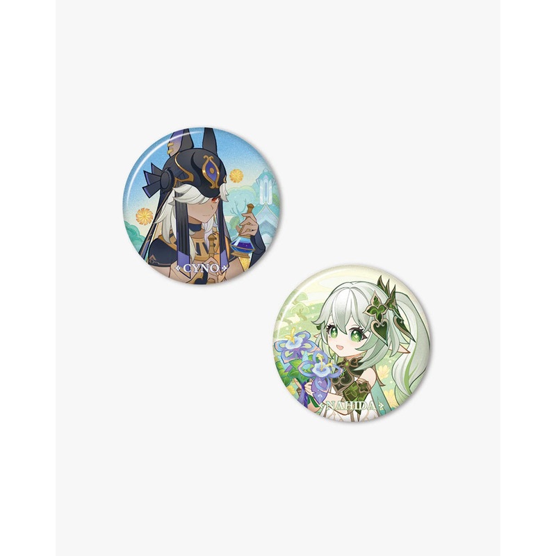 Genshin Impact Glitter Elixirs Theme Badge Cyno