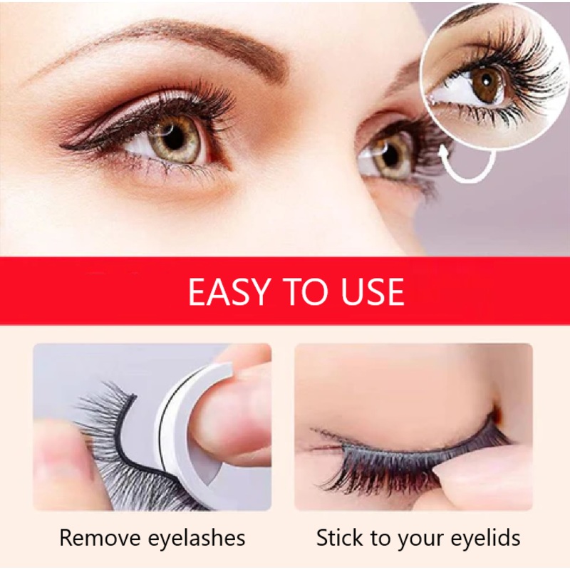 Magic No Glue Eyelashes  4 Stunning Styles with Free UK Delivery! XH 01
