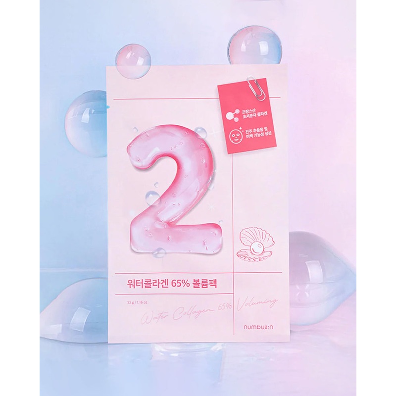 numbuzin No.2 Water Collagen 65% Voluming Sheet Mask Single Mask