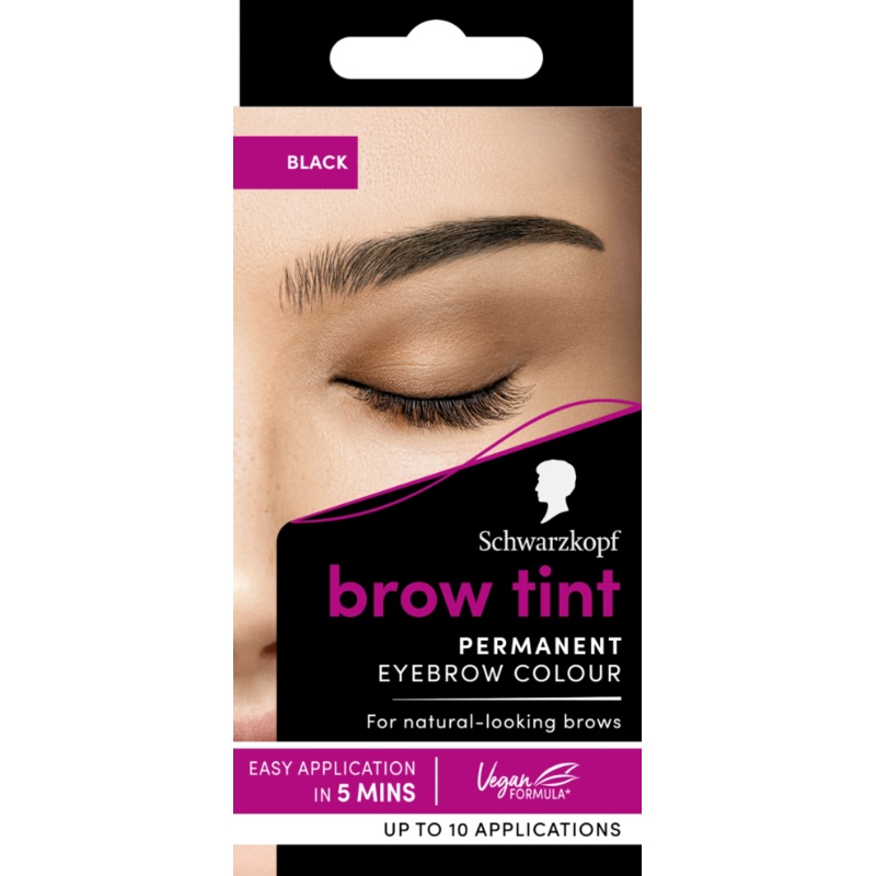 Schwarzkopf Permanent Eyebrow Colour Brow Tint Black