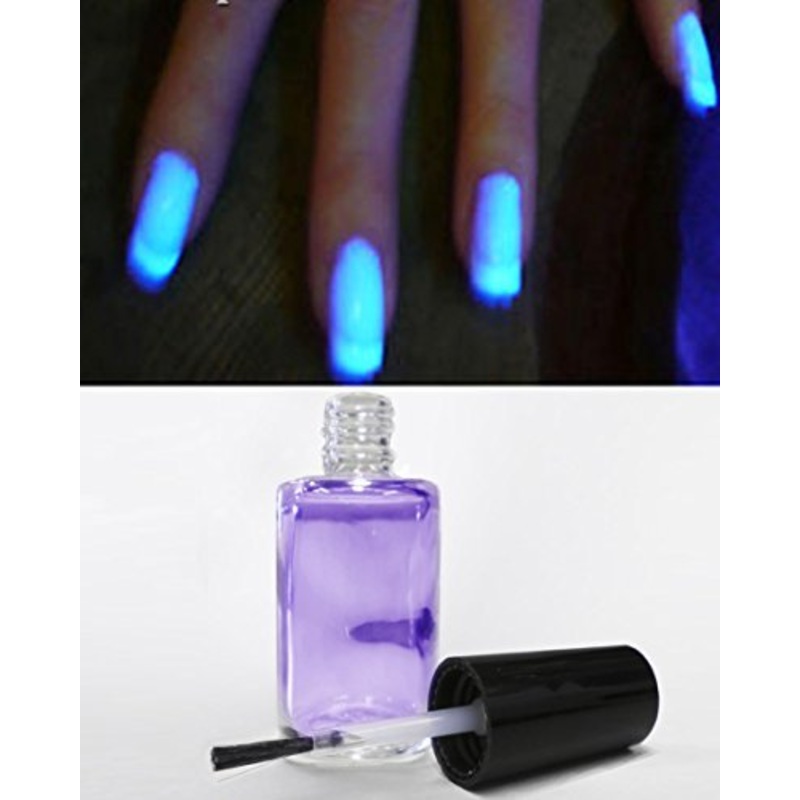 UV Clear Nail Polish ULTRA VIOLET Glow in the Dark Varnish