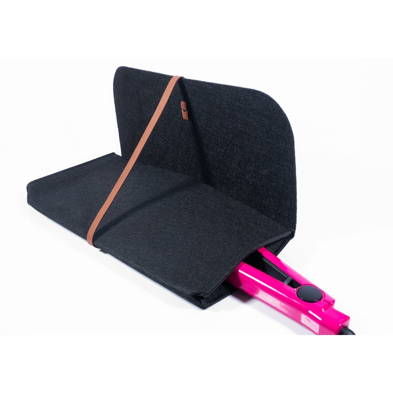 Glamza ‘Pouchy’ Heat Proof Hair Straightening Mats – 4 Colours! BLACK