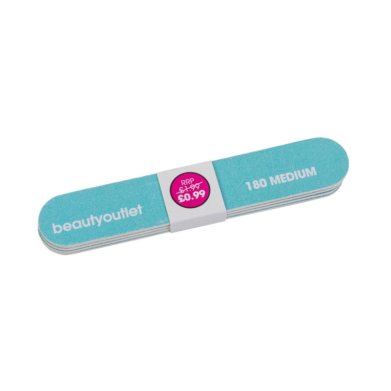 Beauty Outlet 4 Mini Nail Files 180 Aqua BEAU528