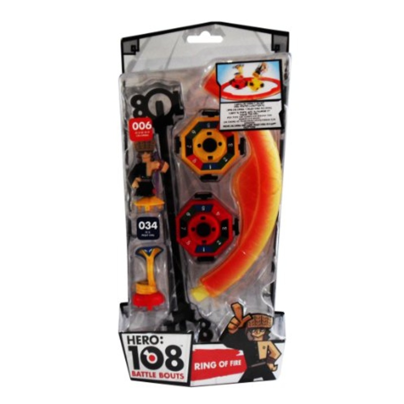 HERO: 108 Battle Bouts Action Figures Ring of Fire with Lin Chung and Snack King #006 #034 8cm