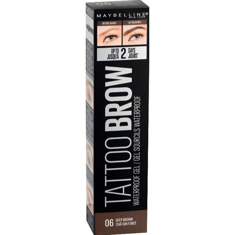 Maybelline Tattoo Brow Waterproof Eyebrow Gel 06 Deep Brown