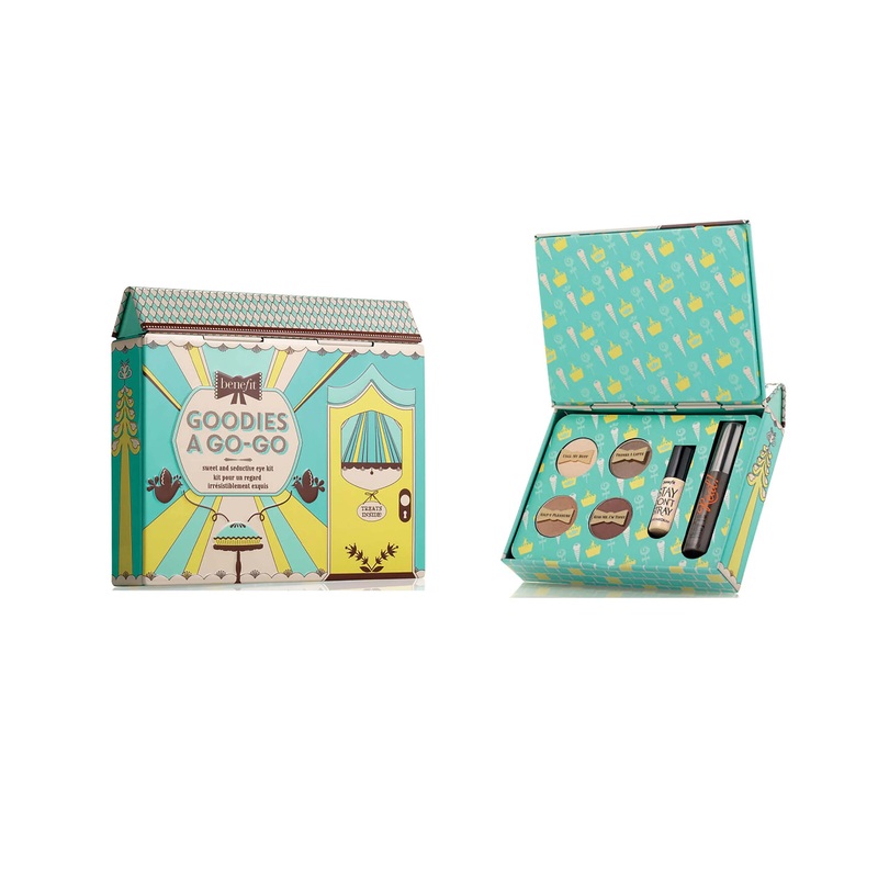 Benefit Goodies A Go-Go Eye Shadow Mascara & Primer Makeup Giftset Tin