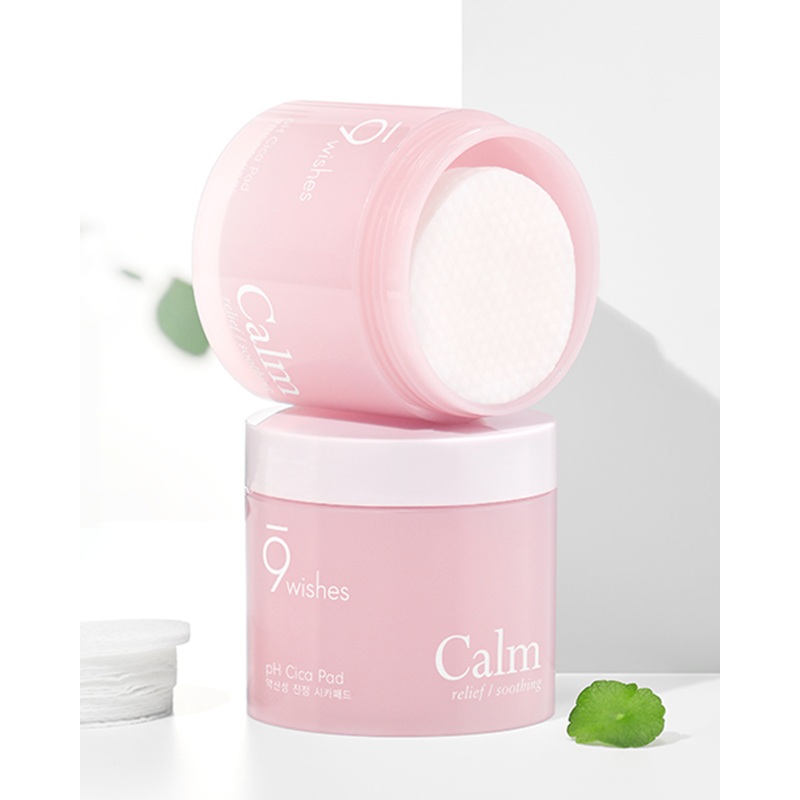 9Wishes pH Calm Cica Toner Pads