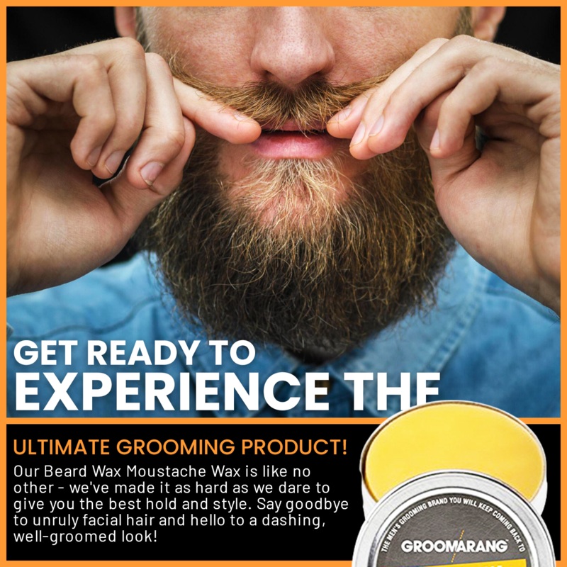 Groomarang Moustache Wax – Original & Sandalwood (Available in 15ml & 30ml) 15ml Sandalwood