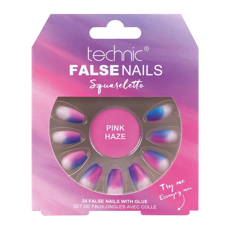 Technic False Nails – Squareletto Pink Haze
