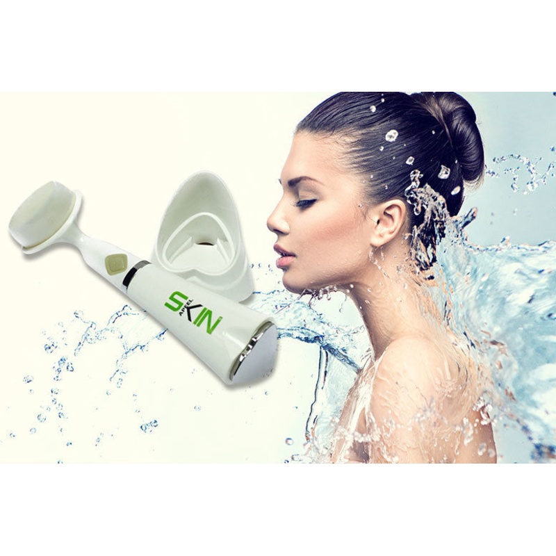 Skinapeel Sonic Pore Facial Cleanser – Blackheads, Oily Skin, Exfoliation – MEGA SALE! Sonic Pore Device with 24 Replacement Heads!
