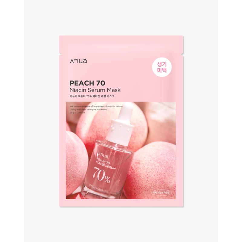 Anua Peach 70% Niacin Serum Mask