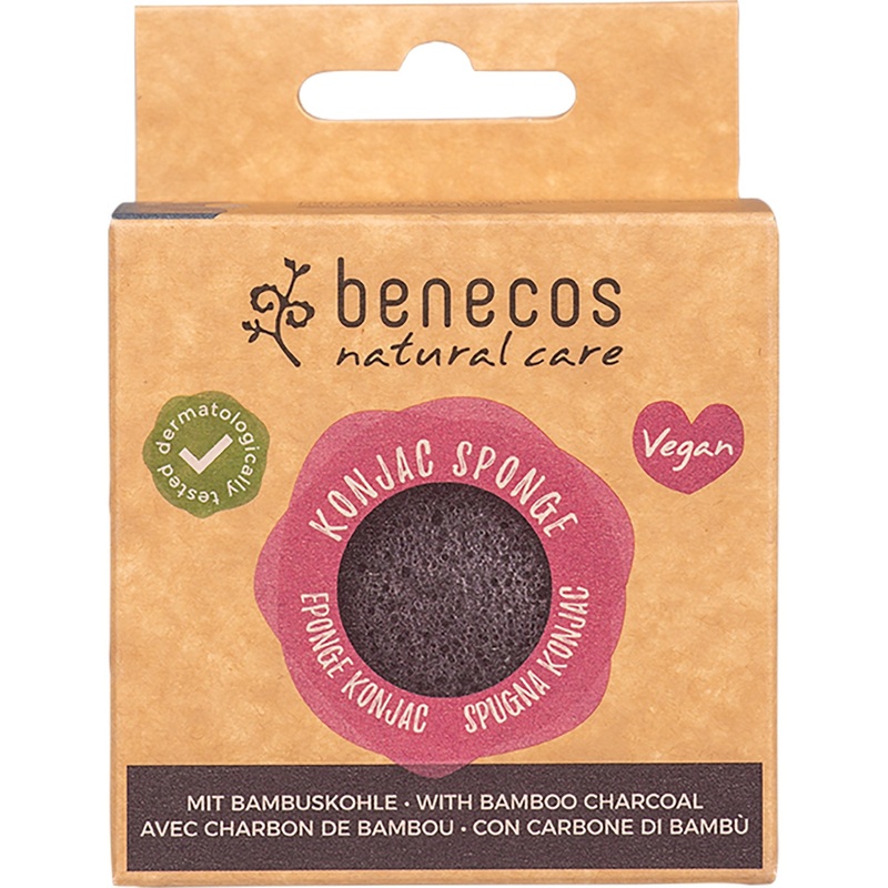 Konjac Sponge | Black Bamboo for Oily Skin
